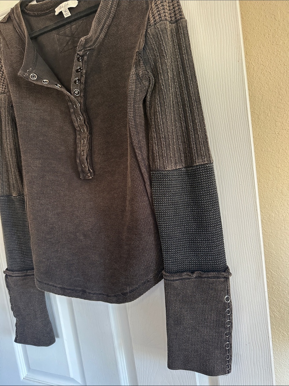 Oli & Hali  Long-Sleeve Waffle Top - Picture 2 of 6